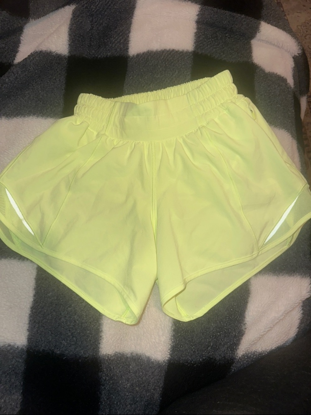 lululemon athletica Neon Yellow Women's Athletic Shorts